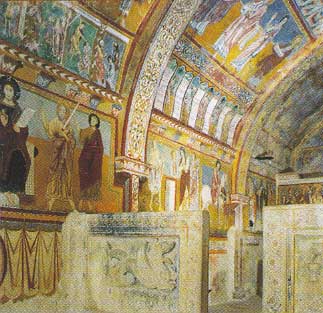 Interno oratorio di San Pellegrino